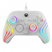 PDP Xbox Series X/S wired controller - Afterglow WAVE audio lighting - White (Xbox Series X/S) 
