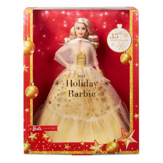 Barbie Holiday punčka ob 35. obletnici - blond lasje (HJX06) Igra 