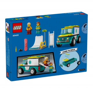 LEGO City Rešilni avto in bordar (60403) Igra 