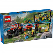 LEGO City Gasilski tovornjak 4x4 z reševalnim čolnom (60412) 