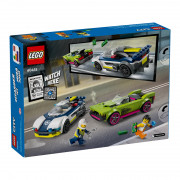 LEGO City Policijski avtomobil in avto z močnim motorjem (60415) 