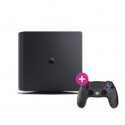 PlayStation 4 (PS4) Slim 500 GB (rabljeno) + Freaks and Geeks - Brezžični krmilnik - Črna (140142n) 