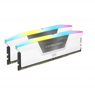 CORSAIR Memory VENGEANCE RGB DDR5 komplet za izboljšanje svetlobe, bel PC
