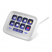 CORSAIR ELGATO STREAM DECK NEO, 8 prilagodljivih tipk LCD, prilagodljiva informacijska vrstica, sledilna ploščica LCD, bela 
