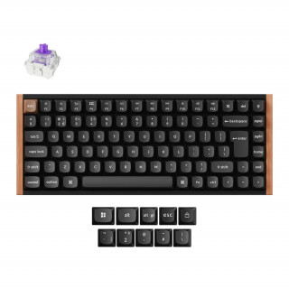 Keychron K2 HE Bluetooth / brezžična / USB-C angleška Gateron dvojna magnetna mehanska tipkovnica črna vrstica PC