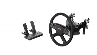 Moza Racing volan - komplet za simulacijo vožnje tovornjakov za računalnik (tovornjak/vlačilec, DD, podstavek R5, volan TSW, pedal SR-P Lite, objemka) Več platform
