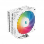 DeepCool CPU Cooler - AG400 WH ARGB (31,6 dB; maks., 128,93 m3/h; 4-pinski, 4 toplotne cevi, 12 cm, PWM, A-RGB LED, bel) 