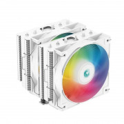 DeepCool CPU Cooler - AG620 WH ARGB (29,4 dB; maks., 115,32 m3/h; 4-pinski PWM, 6 toplotnih cevi, 12 cm, A-RGB LED, bel) 