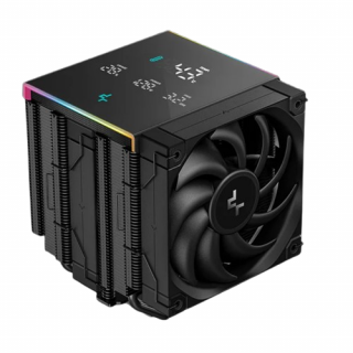 DeepCool CPU Cooler - AK620 DIGITAL PRO (25 dB; maks., 103,45 m3/h; 4-pinski priključek, 6 toplotnih cevi, 2x12 cm, PWM) PC