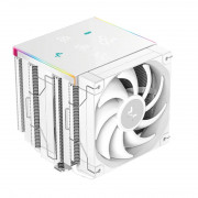 DeepCool CPU Cooler - AK620 DIGITAL PRO WH (25 dB; maks., 103,45 m3/h; 4-pinski konektor, 6 toplotnih cevi, 2x12 cm, PWM, bel) 