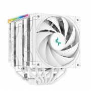 DeepCool CPU Cooler - AK620 Digital WH (28 dB; maks., 117,21 m3/h; 4-pinski priključek, 6 toplotnih cevi, 2x12 cm, PWM, bel) 