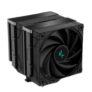 DeepCool CPU Cooler - AK620 ZERO DARK (28 dB; maks., 117,21 m3/h; 4-pinski priključek, 6 toplotnih cevi, 2x12 cm, PWM) 