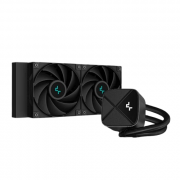DeepCool CPU Water Cooler - LS520S Zero Dark (maks. 19dB; maks. 145,86 m3/h; 2x12cm, A-RGB LED) 