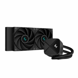 DeepCool CPU Water Cooler - LS520S Zero Dark (maks. 19dB; maks. 145,86 m3/h; 2x12cm, A-RGB LED) PC