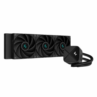 DeepCool CPU Water Cooler - LS720S Zero Dark (maks. 19dB; maks. 145,86 m3/h; 3x12cm, A-RGB LED) PC