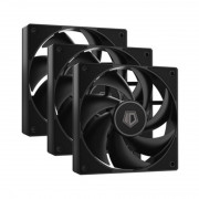 ID-Cooling hladilnik 12 cm - AF-125-K TRIO (29,85 dB, maks. 132,94 m3/h, 4-pinski, PWM, 3 x 12 cm, ARGB LED, črn) 