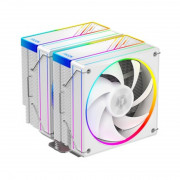 ID-Cooling hladilnik za procesor - FROZN A620 ARGB BELA (29,9 dB; maks. 132,52 m3/h; 4-pinski konektor, 6 toplotnih cevi, 2x12 cm, PWM) 