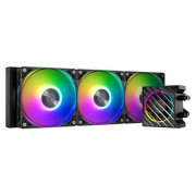 ID-Cooling vodno hlajenje za CPU - DASHFLOW 360 XT (25dB; maks. 144,41 m3/h; 3x12cm, črn) 