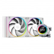 ID-Cooling vodno hlajenje za CPU - Space SL240 BELA (13,8–30,5 dB; maks. 132,52 m3/h; 2x12 cm, A-RGB LED, bela) 