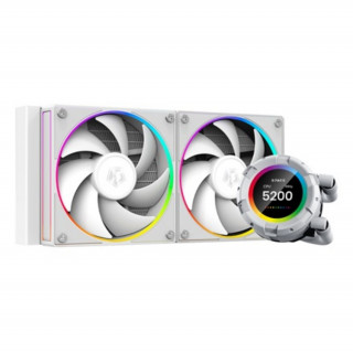 ID-Cooling vodno hlajenje za CPU - Space SL240 BELA (13,8–30,5 dB; maks. 132,52 m3/h; 2x12 cm, A-RGB LED, bela) PC