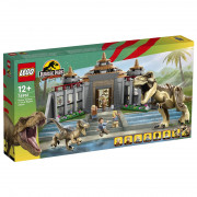 LEGO Jurassic World Središče za obiskovalce: napad tiranozavra in velociraptorja (76961) 