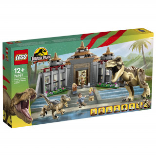 LEGO Jurassic World Središče za obiskovalce: napad tiranozavra in velociraptorja (76961) Igra 