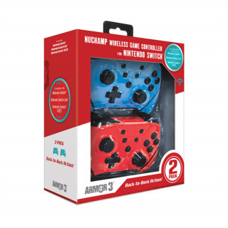 Paket brezžičnih kontrolerov Armor3 NuChamp - modra/rdeča (M07467-BBRD) Nintendo Switch
