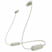 Sony WI-C100 brezžične Bluetooth slušalke - bež (WIC100C.CE7) 