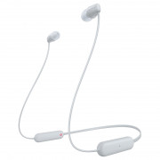 Sony WI-C100 brezžične Bluetooth slušalke - bele (WIC100W.CE7) 