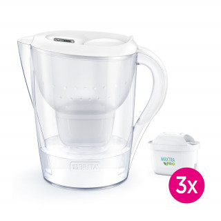 Brita Marella XL 3,5 L starter kit + 3 filtri Maxtra PRO - bela Dom