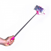 Celly mini selfie stick, jack konektor, roza 