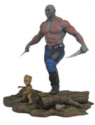 Diamond Select Toys Galerija Marvel Guardians of the Galaxy 2 PVC kip Drax & Baby Groot (MAY172524) 