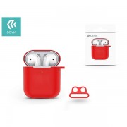 Rdeča zaščitna torbica Devia ST326776 AirPods v.2 CASE 