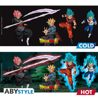 DRAGON BALL SUPER - Skodelica za menjavo toplote - 460 ml - Saiyans vs Black Merch