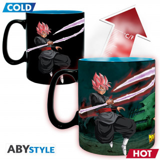 DRAGON BALL SUPER - Skodelica za menjavo toplote - 460 ml - Saiyans vs Black Merch