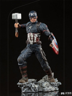 Iron Studios - Statue Captain America Ultimate - The Infinity Saga - Art Scale 1/10 Figura Merch