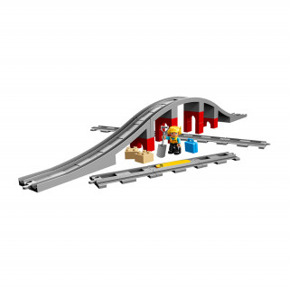 LEGO DUPLO Železniški tiri v mostu (10872) Igra 