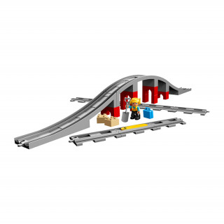 LEGO DUPLO Železniški tiri v mostu (10872) Igra 