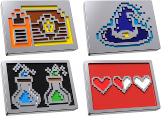 HyperX Badge Pack - 8 Bit Magnetic Badges Keyboard badge PC