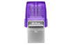 Kingston Technology DataTraveler microDuo 3C pogon USB 64 GB USB Type-A / USB Type-C 3.2 Gen 1 (3.1 Gen 1) Vijolična, Nerjaveče jeklo thumbnail