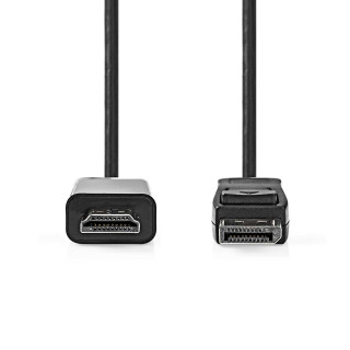 Nedis CCGL37100BK20 adapter za video kabel 2 m HDMI vrste A (standardni) DisplayPort Črna PC