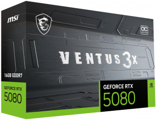 MSI VENTUS GEFORCE RTX 5080 16G 3X OC PLUS grafična kartica NVIDIA 16 GB GDDR7 PC