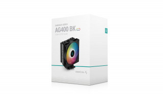 DeepCool AG400 A-RGB Procesor Hladilnik zraka 12 cm Črna, Bela 1 kos(-i) PC