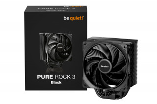 be quiet! Pure Rock 3 Black Procesor Hladilnik zraka 12 cm Črna 1 kos(-i) PC