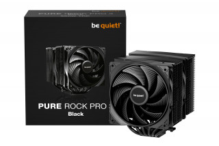 be quiet! Pure Rock Pro 3 Black Procesor Hladilnik zraka 12 cm Črna 1 kos(-i) PC