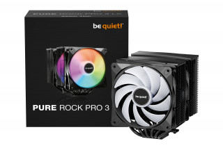 be quiet! Pure Rock Pro 3 LX Black Procesor Hladilnik zraka 12 cm Črna 1 kos(-i) PC