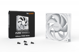 be quiet! Pure Wings 3 120mm PWM White Računalniško ohišje Ventilator 12 cm Bela 1 kos(-i) PC