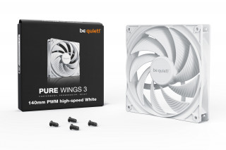 be quiet! Pure Wings 3 140mm PWM high-speed White Računalniško ohišje Ventilator 14 cm Bela 1 kos(-i) PC