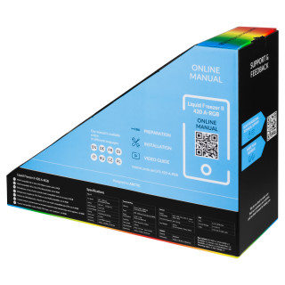 ARCTIC Liquid Freezer II 420 A-RGB Procesor Tekočinski hladilnik "vse v enem" 14 cm Črna 1 kos(-i) PC