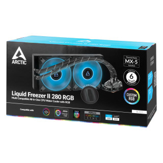ARCTIC Liquid Freezer II 280 RGB Procesor Komplet za hlajenje s tekočino 14 cm Črna 1 kos(-i) PC